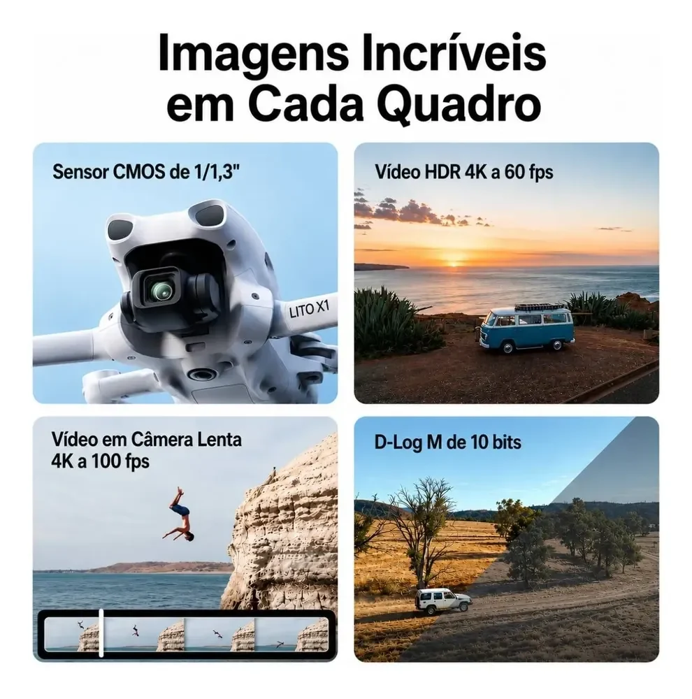 DJI Lito X1: recursos de câmera e vídeo